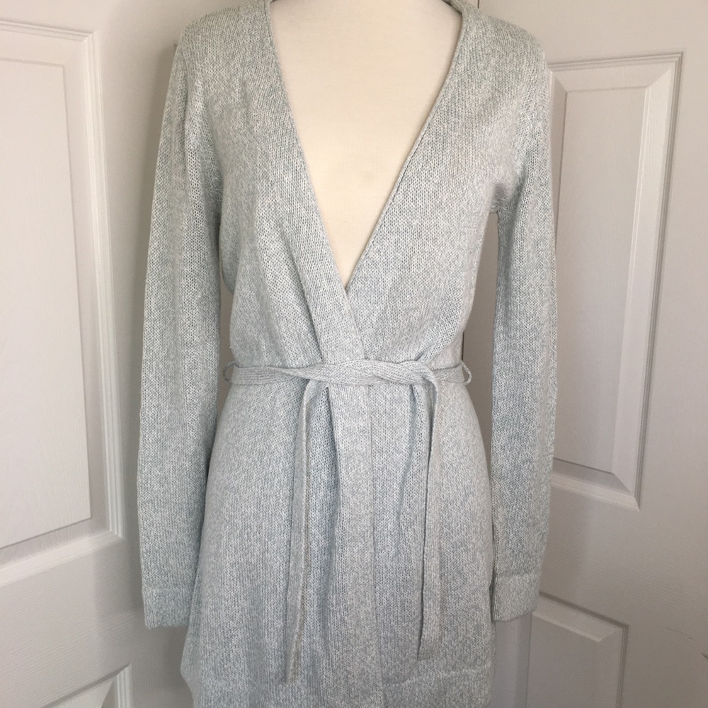 Moda International long open front cardigan